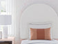 Wistenpine Twin Upholstered Panel Headboard with Nightstand Signature Design by Ashley®