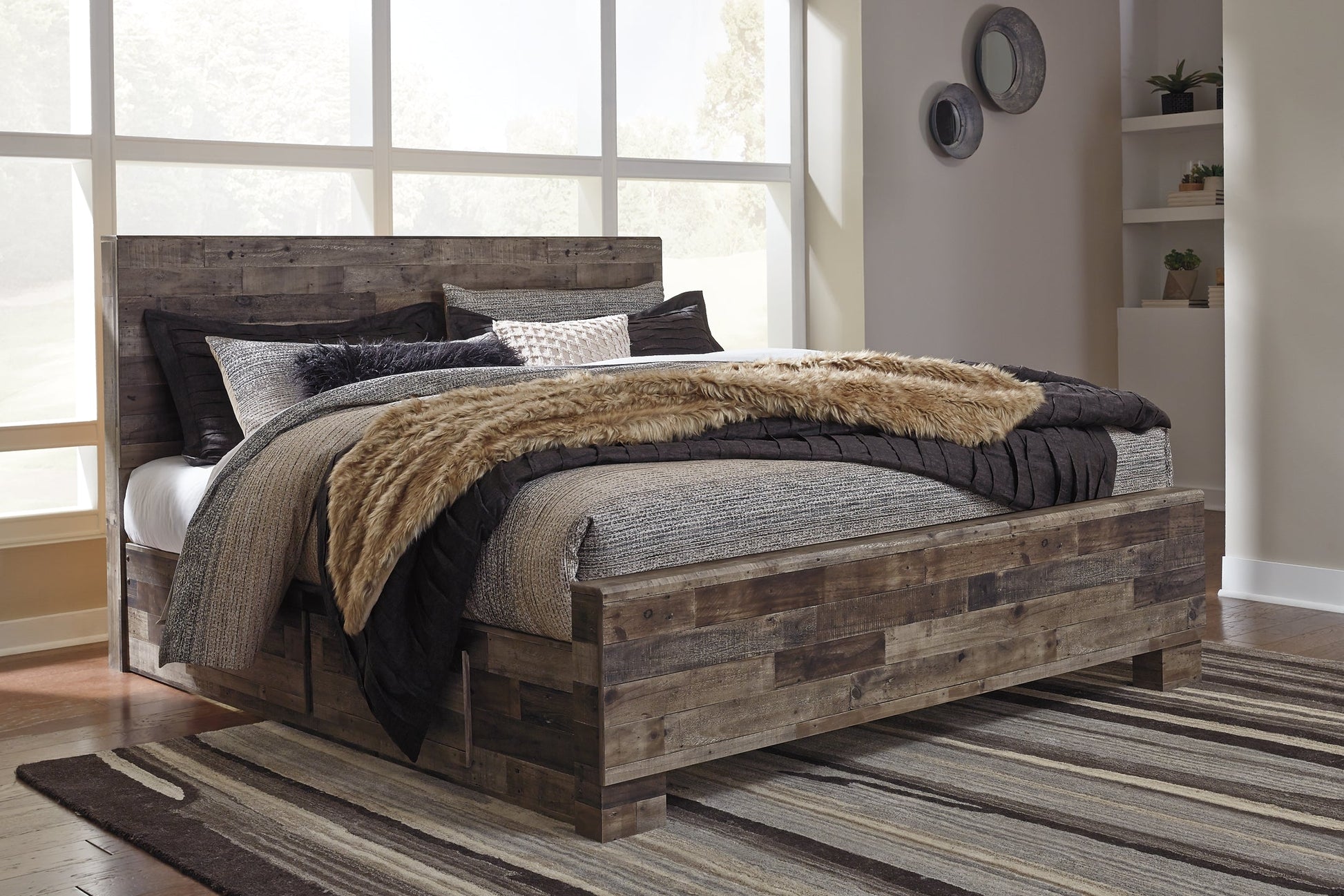 Derekson  Panel Bed With 2 Side Storage Signature Design by Ashley®