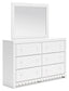 Mollviney Full Panel Headboard with Mirrored Dresser and Chest Signature Design by Ashley®