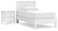 Hallityn Twin Panel Platform Bed with Nightstand Signature Design by Ashley®