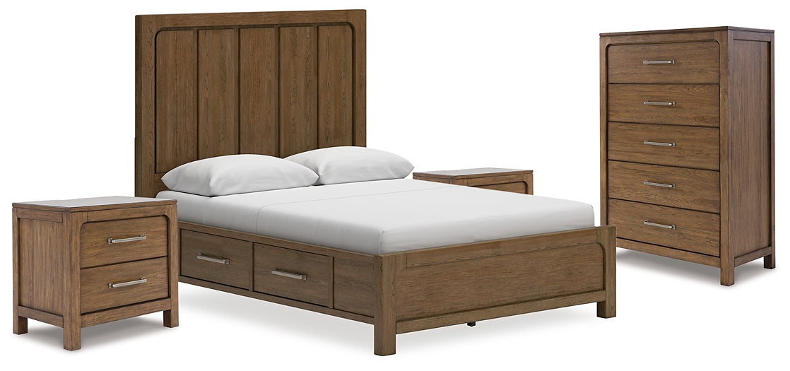 Cabalynn Queen Panel Storage Bed with Chest and 2 Nightstands Signature Design by Ashley®