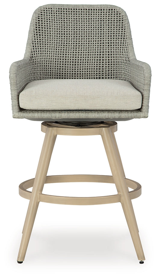 Seton Creek Barstool with Cushion (2/CN) Signature Design by Ashley®