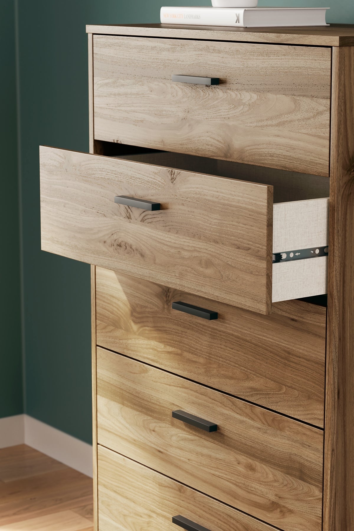 Deanlow Queen Panel Headboard with Dresser, Chest and Nightstand Signature Design by Ashley®