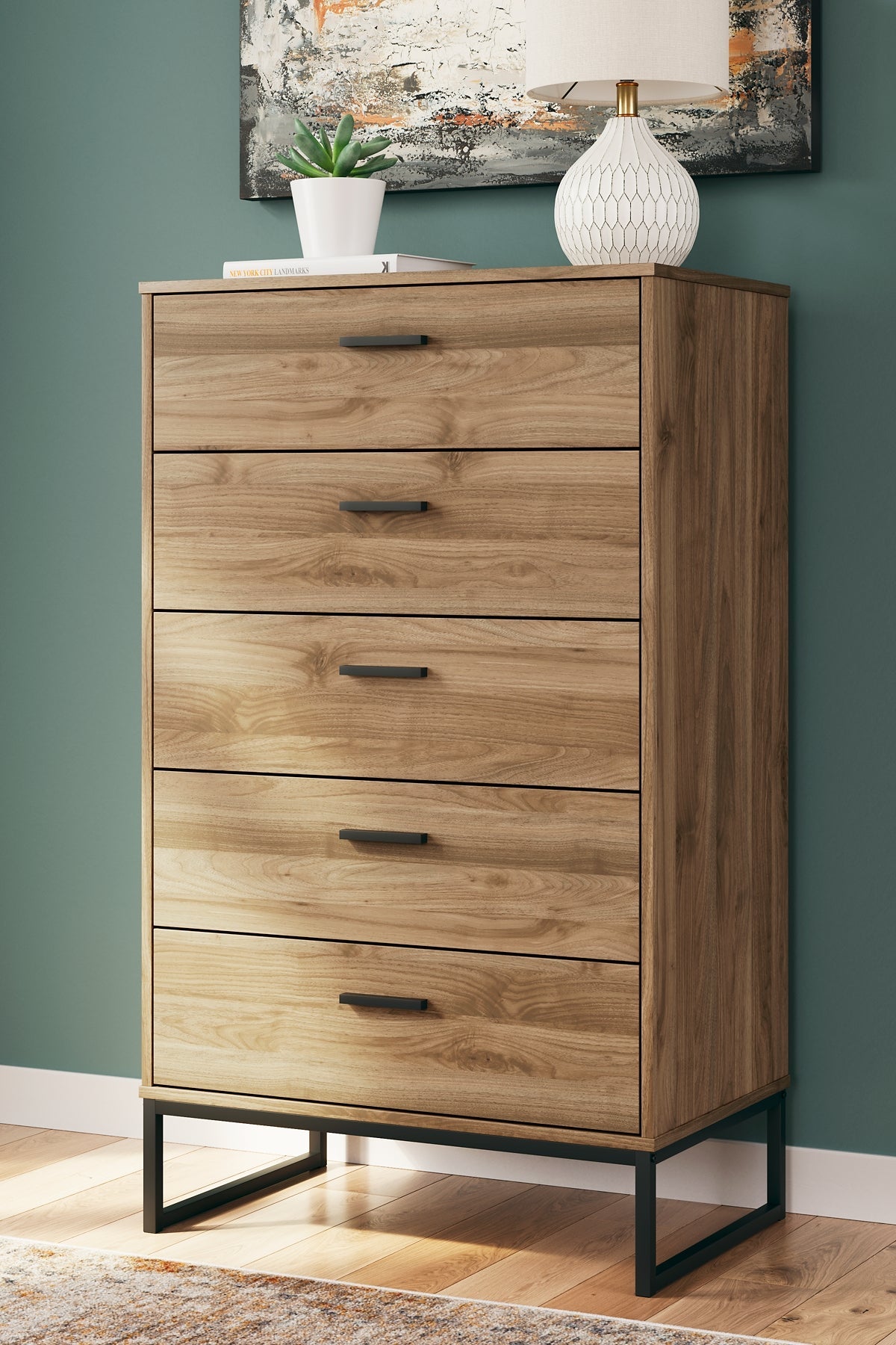 Deanlow Queen Panel Headboard with Dresser, Chest and Nightstand Signature Design by Ashley®