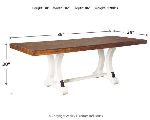 Valebeck Rectangular Dining Room Table Signature Design by Ashley®