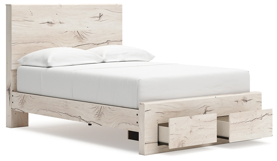 Lawroy Full Panel Storage Bed with Mirrored Dresser and Nightstand Benchcraft®
