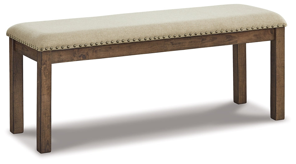 Moriville Dining Table and 4 Chairs and Bench Signature Design by Ashley®
