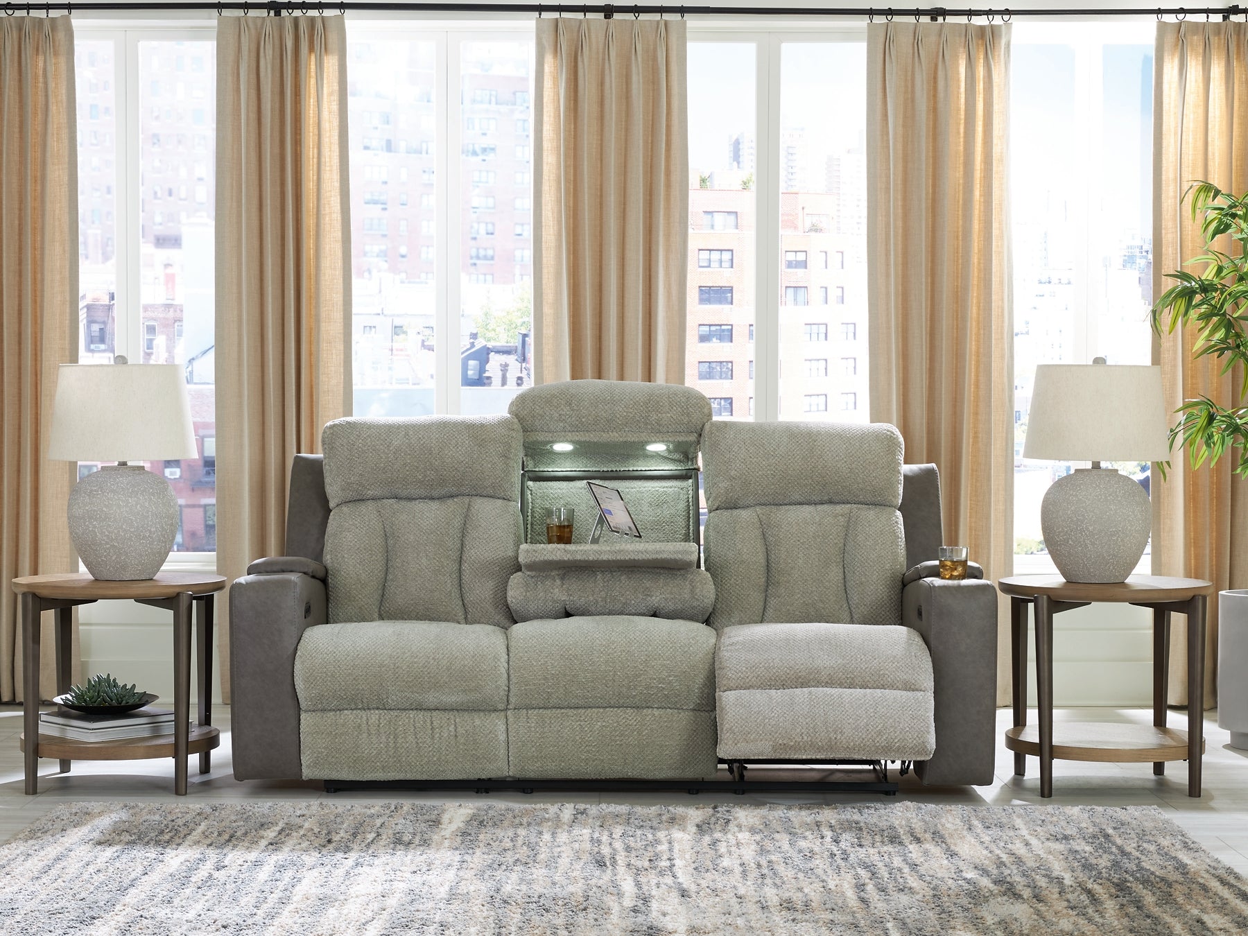 WhipLash PWR REC Sofa with ADJ Headrest Signature Design by Ashley®