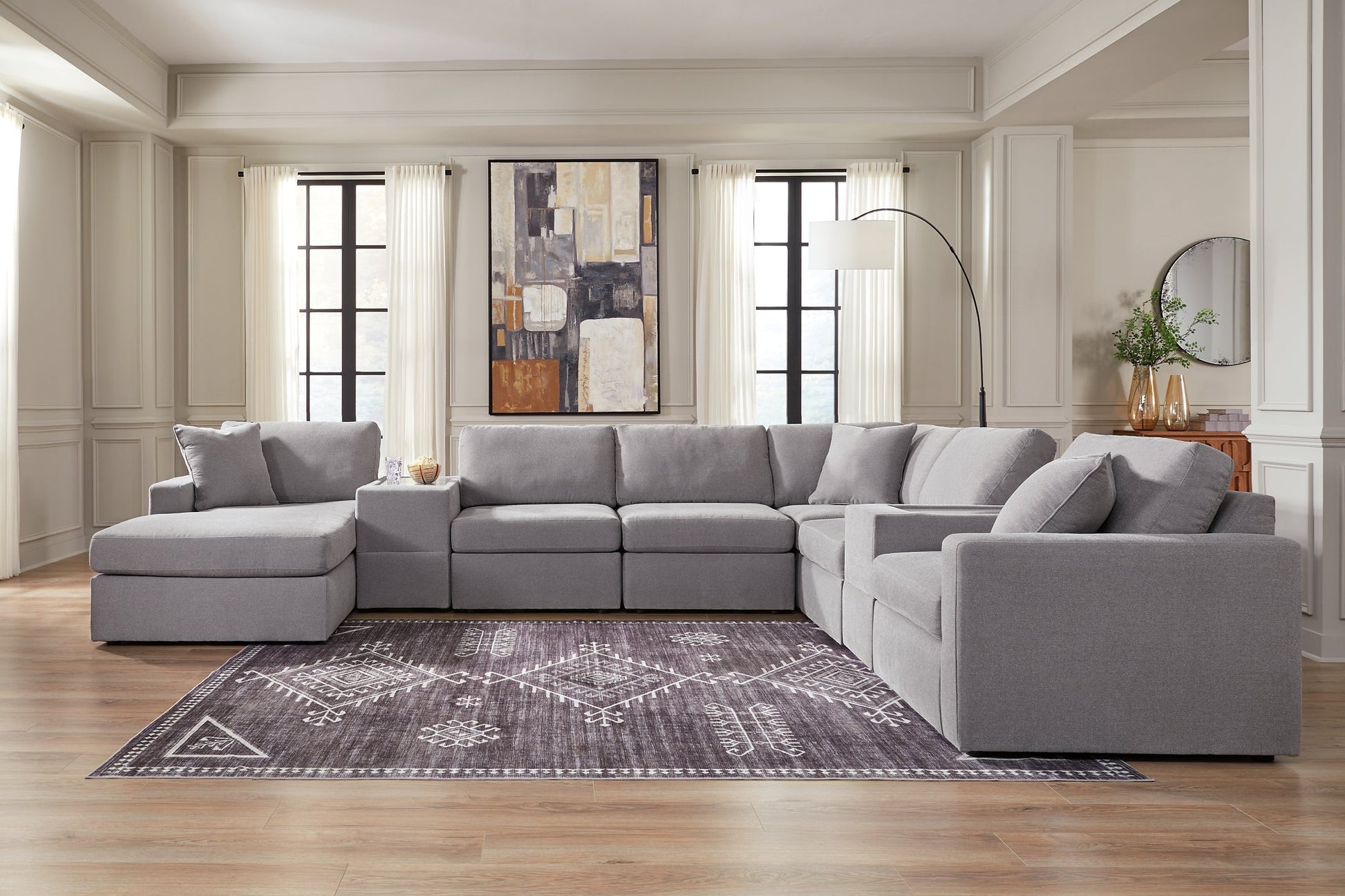 Modmax 8-Piece Sectional with Chaise and Storage Consoles Signature Design by Ashley®
