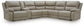 Narwhal Place 6-Piece Reclining Sectional with Storage Console Signature Design by Ashley®