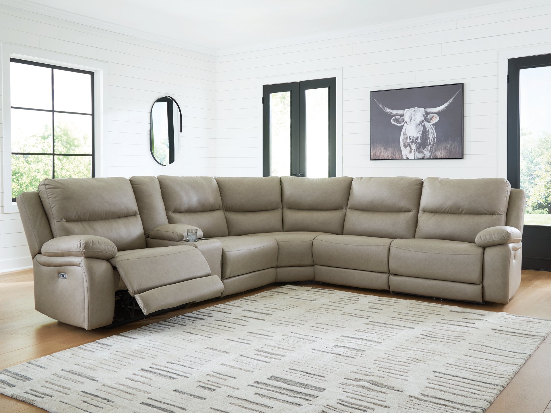 Narwhal Place 6-Piece Reclining Sectional with Storage Console Signature Design by Ashley®