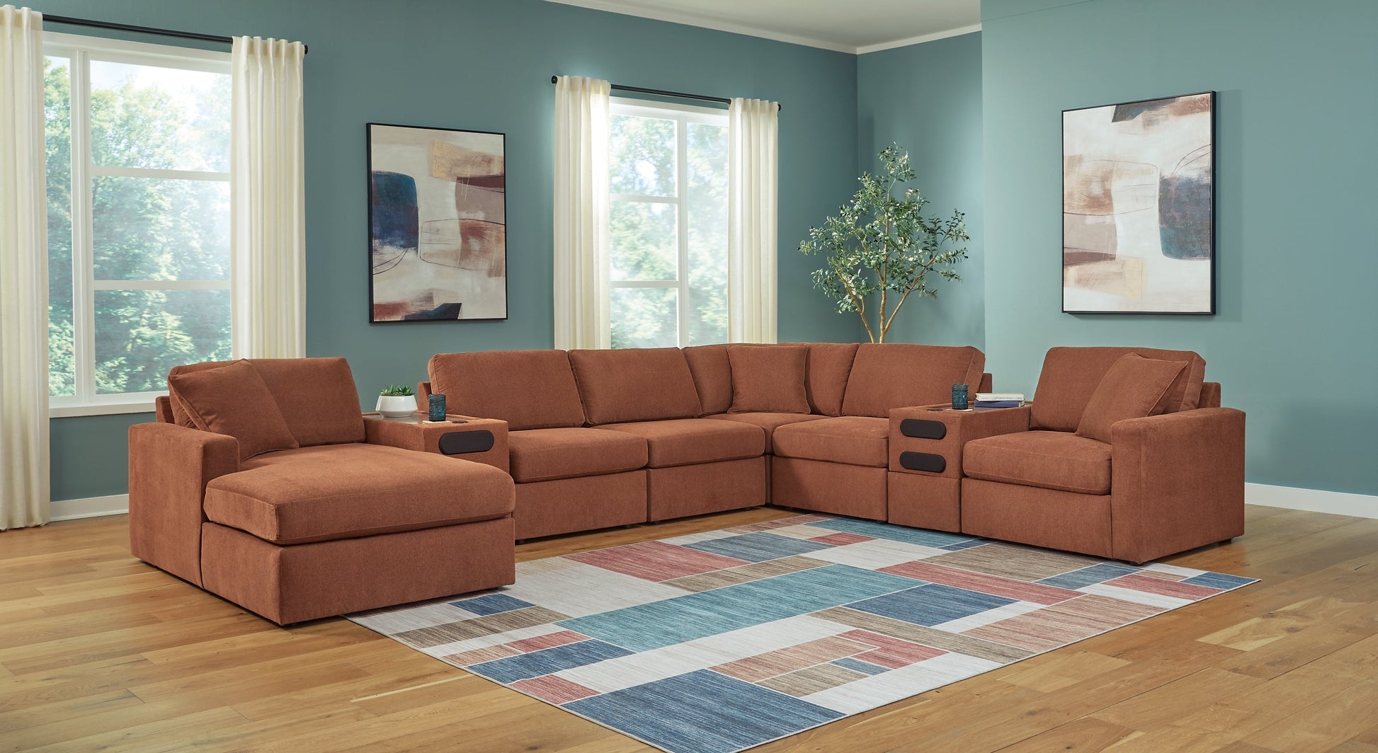Modmax 8-PC Sectional with Chaise and Audio Consoles Signature Design by Ashley®