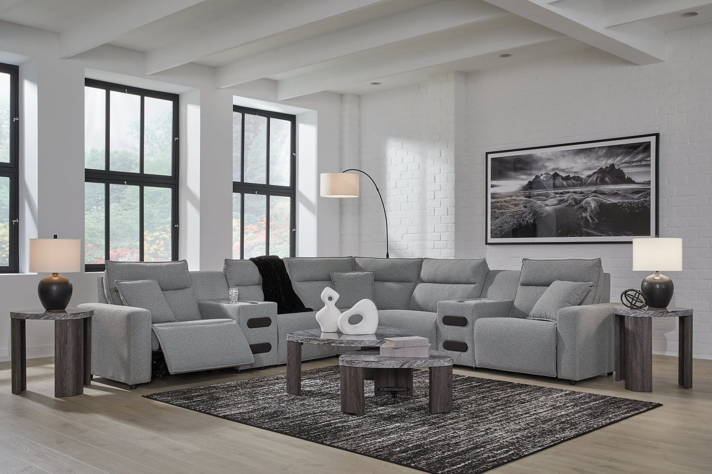 Modmax II 7-Piece Power Reclining Sectional with Audio Consoles Signature Design by Ashley®