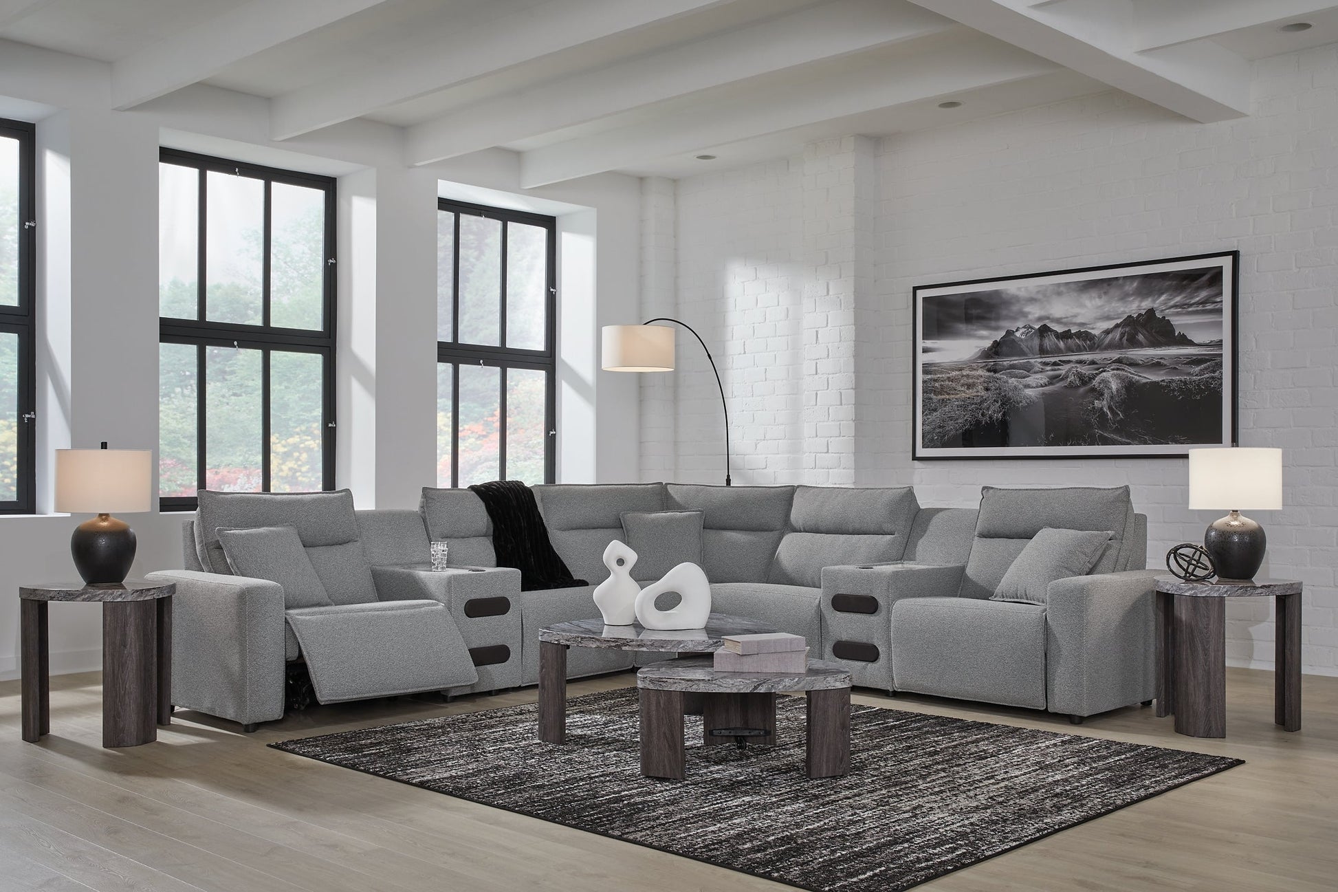 Modmax II 7-Piece Power Reclining Sectional with Audio Consoles Signature Design by Ashley®