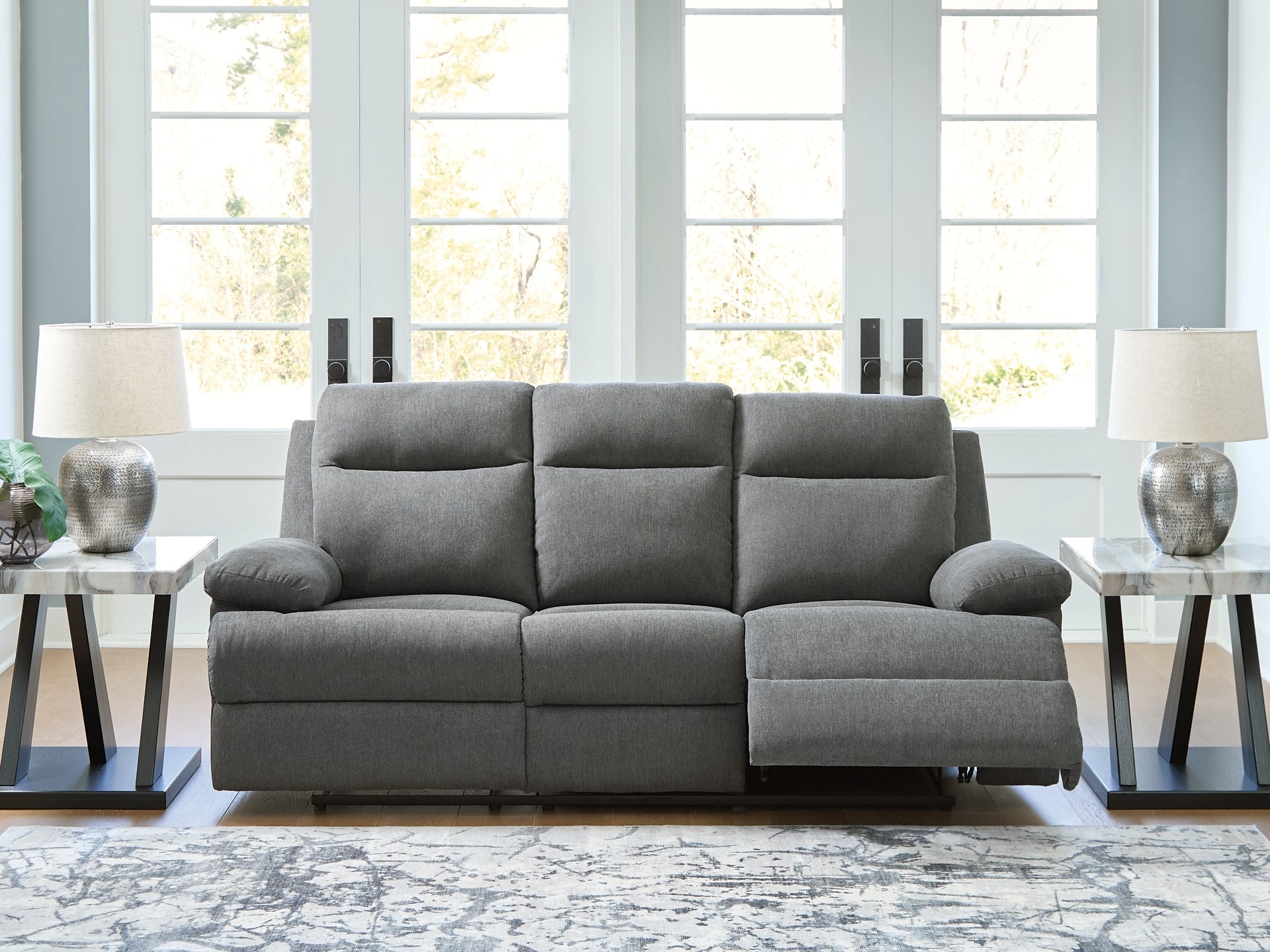 Side-Swipe REC Sofa w/Drop Down Table Signature Design by Ashley®