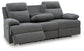 Side-Swipe REC Sofa w/Drop Down Table Signature Design by Ashley®