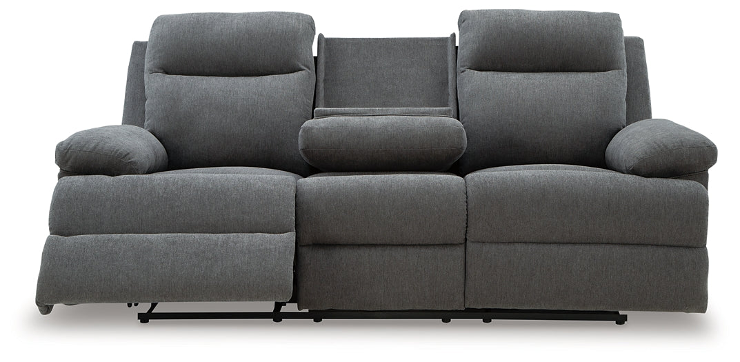 Side-Swipe REC Sofa w/Drop Down Table Signature Design by Ashley®