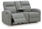 Gauntlet DBL Rec Loveseat w/Console Signature Design by Ashley®