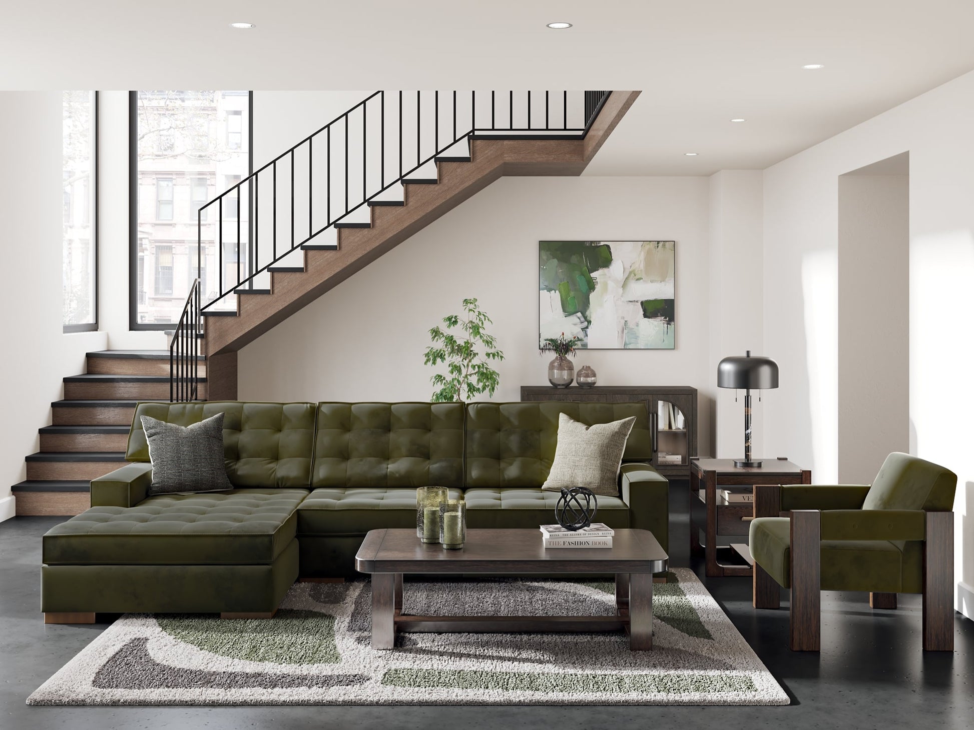 Caspian-Town 2-Piece Sectional with Chaise Signature Design by Ashley®