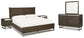 Arkenton Queen Panel Bed with Mirrored Dresser and 2 Nightstands Ashley®