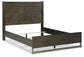 Arkenton Queen Panel Bed with Mirrored Dresser and 2 Nightstands Ashley®