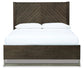 Arkenton Queen Panel Bed with Mirrored Dresser and 2 Nightstands Ashley®