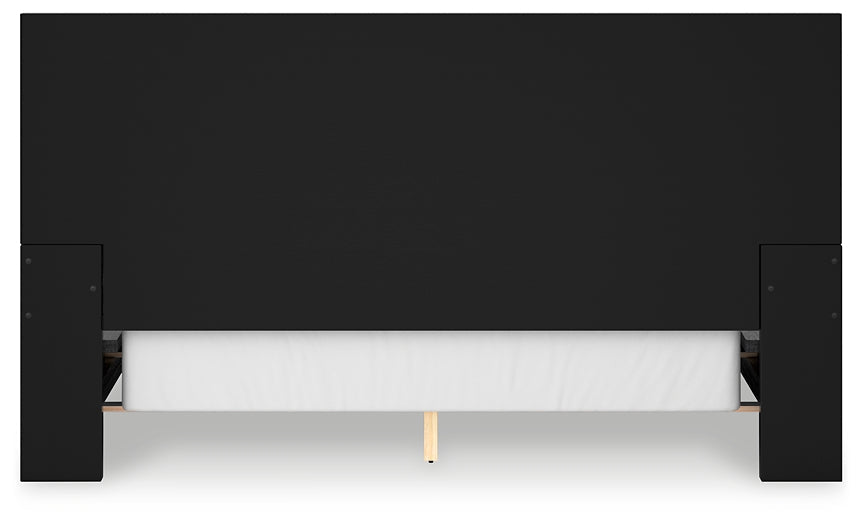 Londer California King Panel Bed with Mirrored Dresser and Chest Millennium® by Ashley