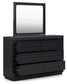 Londer King Panel Bed with Mirrored Dresser, Chest and Nightstand Millennium® by Ashley