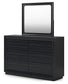 Londer King Panel Bed with Mirrored Dresser, Chest and Nightstand Millennium® by Ashley