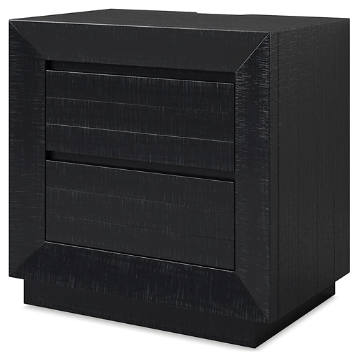 Londer King Panel Bed with Mirrored Dresser, Chest and Nightstand Millennium® by Ashley