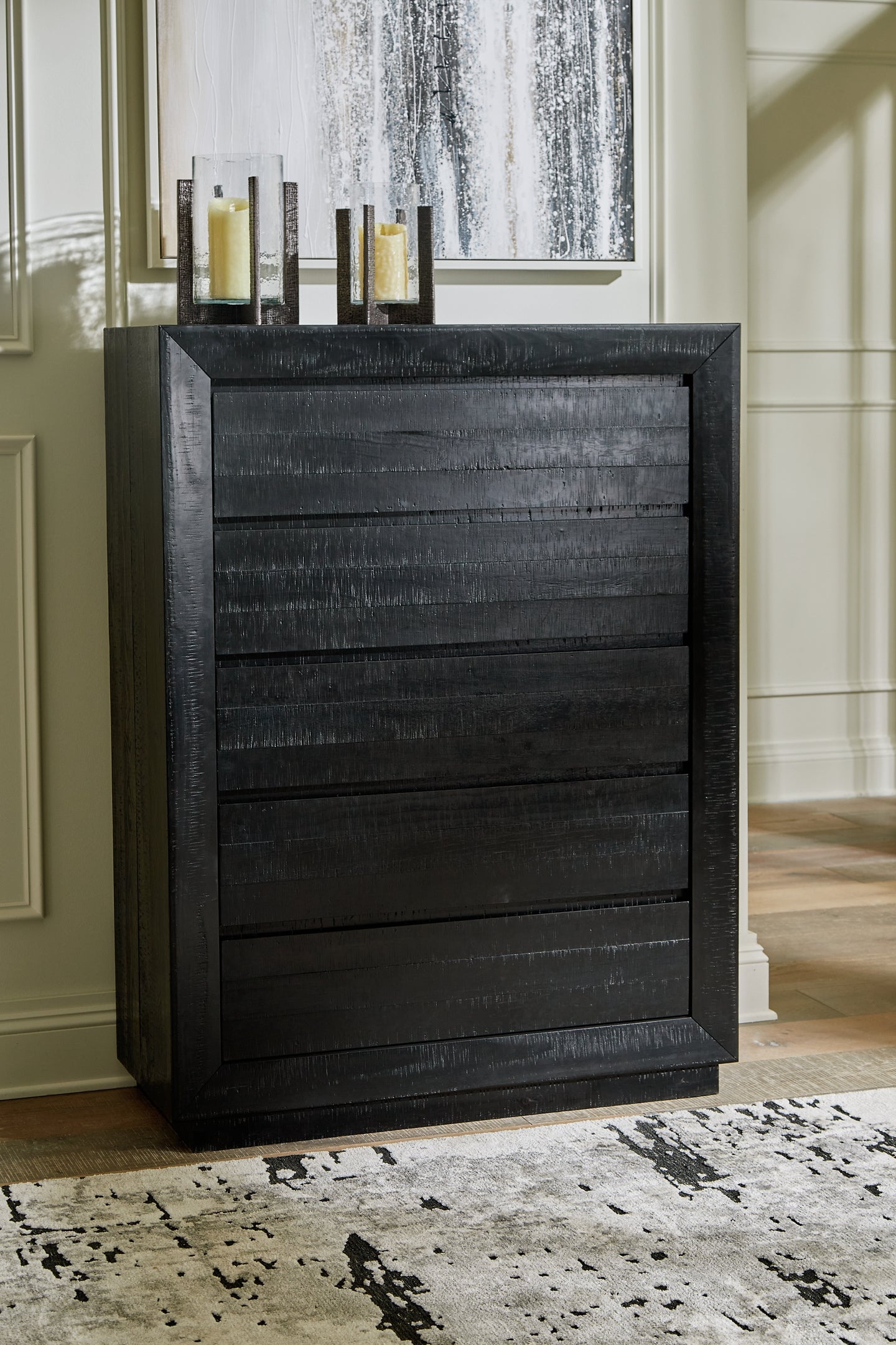 Londer King Panel Bed with Mirrored Dresser, Chest and Nightstand Millennium® by Ashley