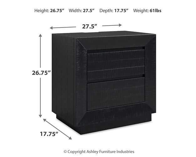 Londer King Panel Bed with Mirrored Dresser, Chest and Nightstand Millennium® by Ashley