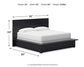 Londer King Panel Bed with Mirrored Dresser, Chest and 2 Nightstands Millennium® by Ashley
