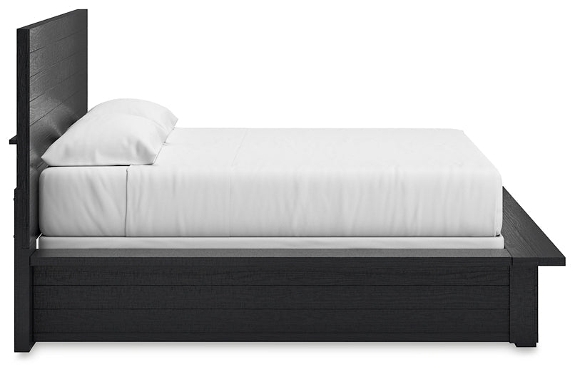 Londer King Panel Bed with Mirrored Dresser, Chest and 2 Nightstands Millennium® by Ashley