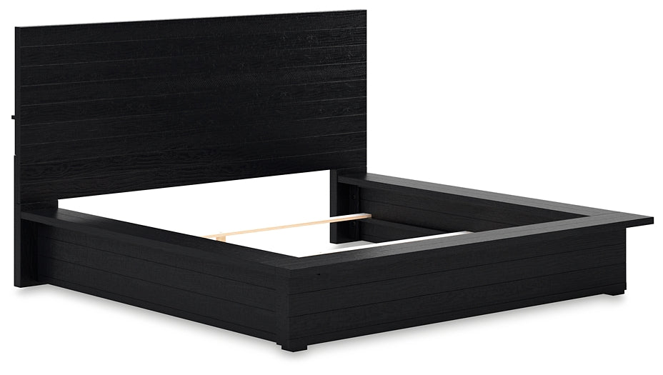 Londer King Panel Bed with Mirrored Dresser and 2 Nightstands Millennium® by Ashley