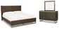 Arkenton Queen Panel Bed with Mirrored Dresser Ashley®