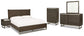 Arkenton California King Panel Bed with Mirrored Dresser, Chest and Nightstand Ashley®