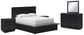 Londer Queen Panel Bed with Mirrored Dresser and 2 Nightstands Millennium® by Ashley
