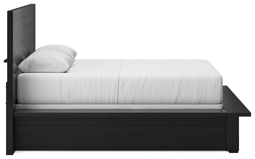 Londer Queen Panel Bed with Mirrored Dresser and Chest Millennium® by Ashley
