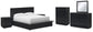 Londer California King Panel Bed with Mirrored Dresser, Chest and 2 Nightstands Millennium® by Ashley