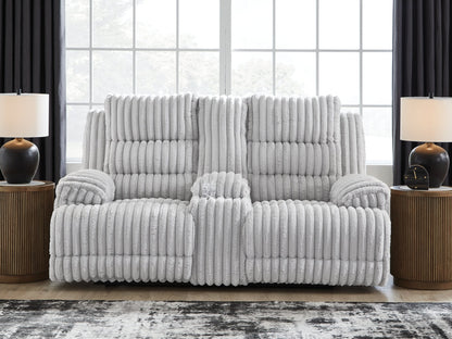 Rhines Falls DBL REC PWR Loveseat w/Console Signature Design by Ashley®