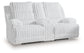 Rhines Falls DBL REC PWR Loveseat w/Console Signature Design by Ashley®
