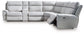 Social Pointe 6-Piece Reclining Sectional with Storage Console Signature Design by Ashley®