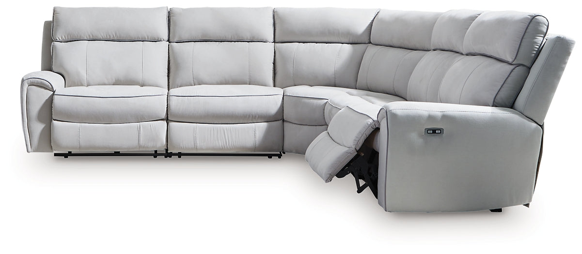 Social Pointe 5-Piece Power Reclining Sectional Signature Design by Ashley®