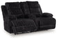 Rhines Falls DBL REC PWR Loveseat w/Console Signature Design by Ashley®