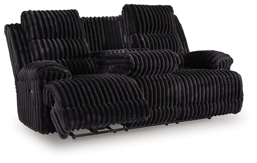 Rhines Falls REC PWR Sofa w/Drop Down Table Signature Design by Ashley®