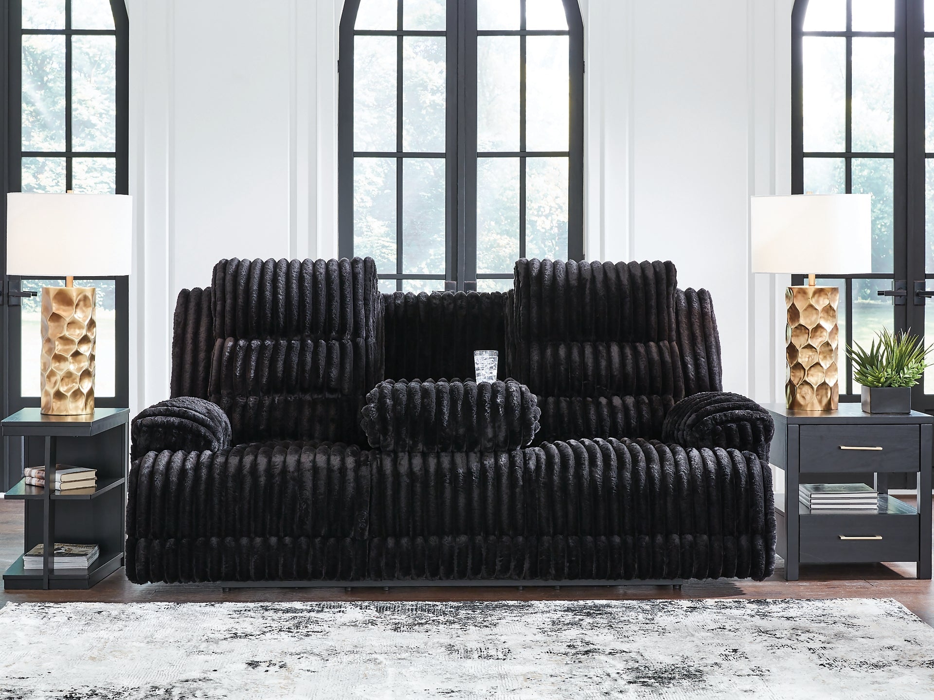 Rhines Falls REC PWR Sofa w/Drop Down Table Signature Design by Ashley®