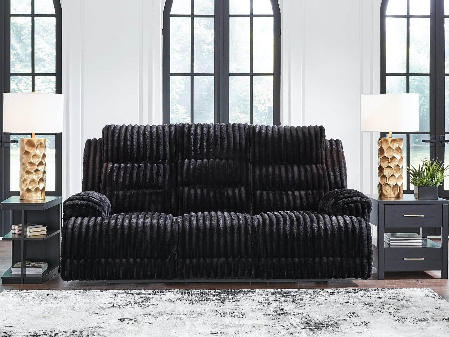 Rhines Falls REC PWR Sofa w/Drop Down Table Signature Design by Ashley®