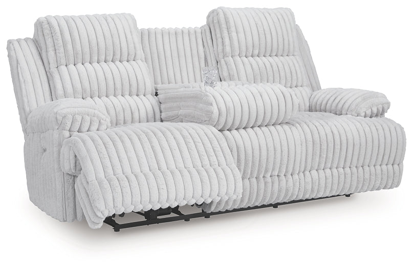 Rhines Falls REC PWR Sofa w/Drop Down Table Signature Design by Ashley®