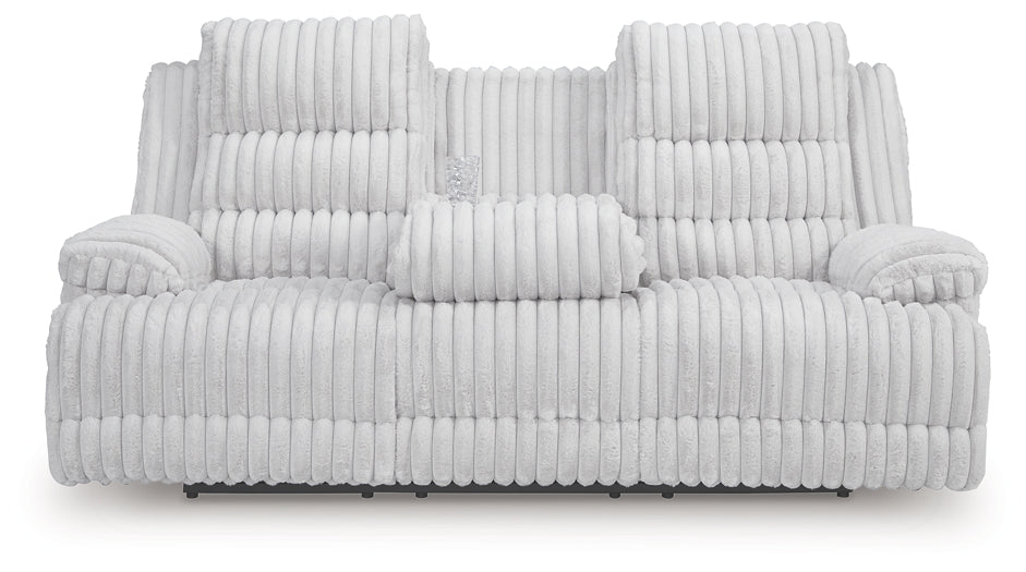 Rhines Falls REC PWR Sofa w/Drop Down Table Signature Design by Ashley®
